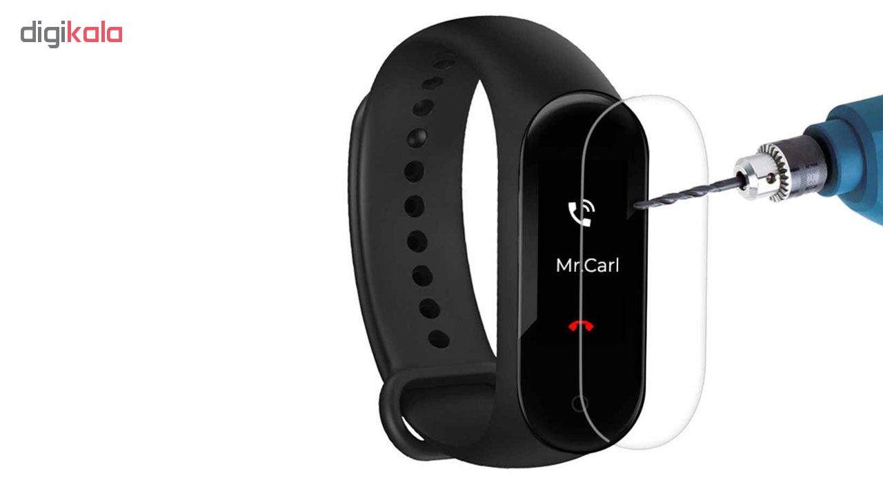 محافظ صفحه نمایش تراستکتور مدل GNF مناسب برای مچ بند هوشمند شیائومی Mi Band 4 بسته 5 عددی