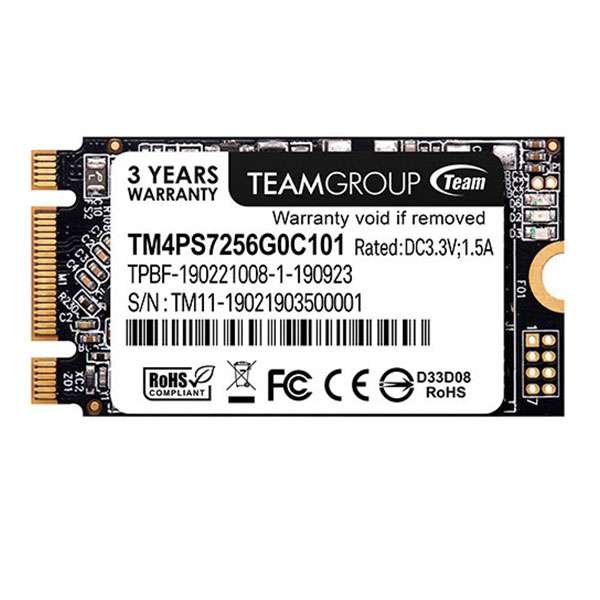 اس اس دی اینترنال تیم گروپ مدل TMPS7256G0C101 ظرفیت 256 گیگابایت اس اس دی اینترنال تیم گروپ مدل TMPS7256G0C101 ظرفیت 256 گیگابایت