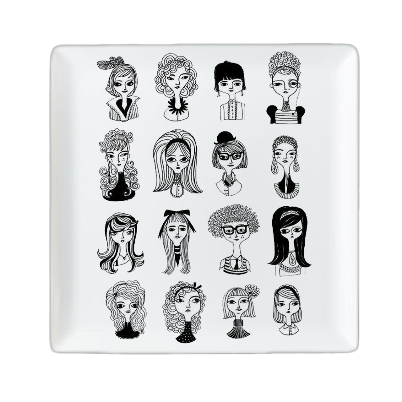 بشقاب طرح آدم ها کد PRSN-1