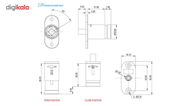 قفل کمدی سایبرلاک مدل 604 بسته 20 عددی