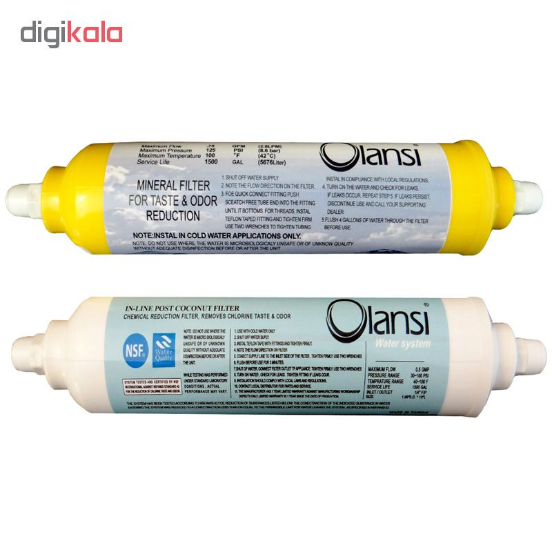 فیلتر دستگاه تصفیه کننده آب مدل FOW-7A مجموعه 7 عددی