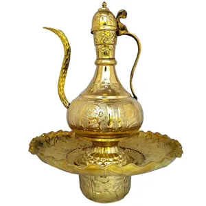 ست پارچ و کاسه برنجی طرح تخت جمشید کد 55