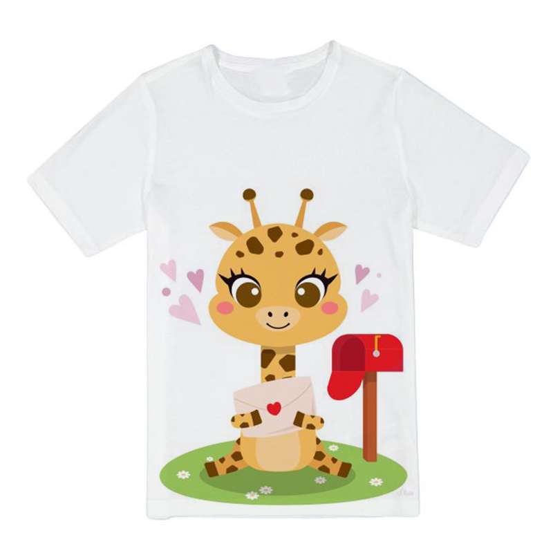 تی شرت دخترانه مدل cute کد 48 رنگ سفید