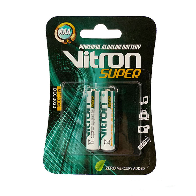 باتری نیم قلمی ویترون مدل LR6 بسته 2 عددی