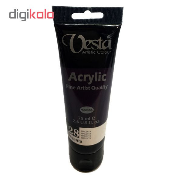 رنگ اکریلیک وستا مدل magenta 28 رنگ اکریلیک وستا مدل magenta 28
