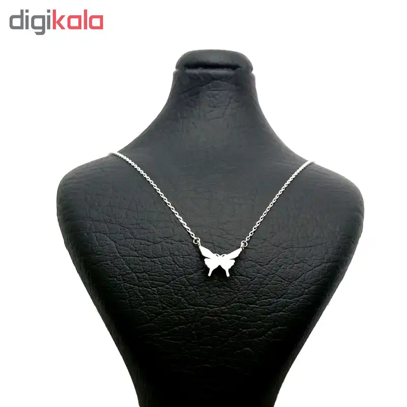 گردنبند نقره زنانه طرح پروانه کد N87199