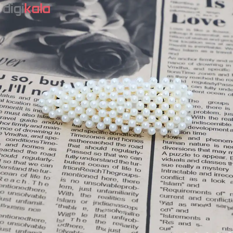 سنجاق مو طرح مروارید کد 7001