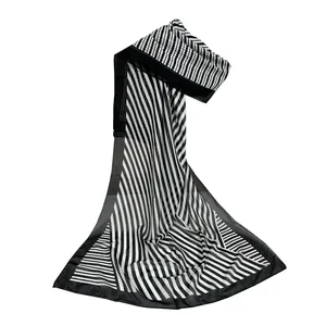 شال زنانه مدل حریر راه راه کد 2