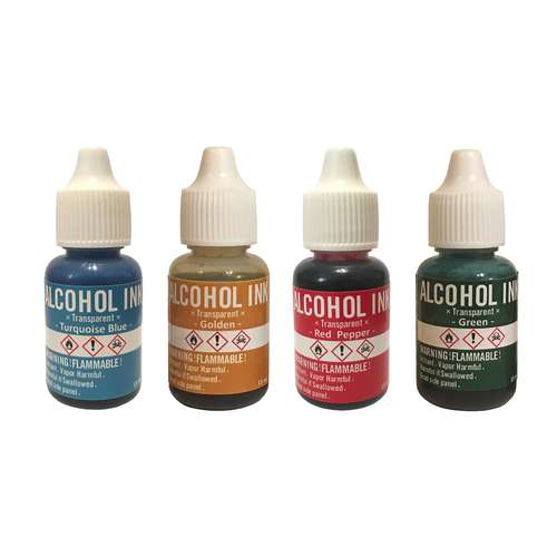 جوهر رنگ رزین اپوکسی مدل Transparent کد BGRG04 حجم 60 میلی لیتر بسته 4 عددی