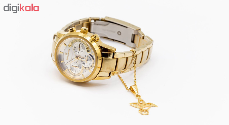 آویز ساعت زنانه بهارگالری طرح پرنده کد 212040