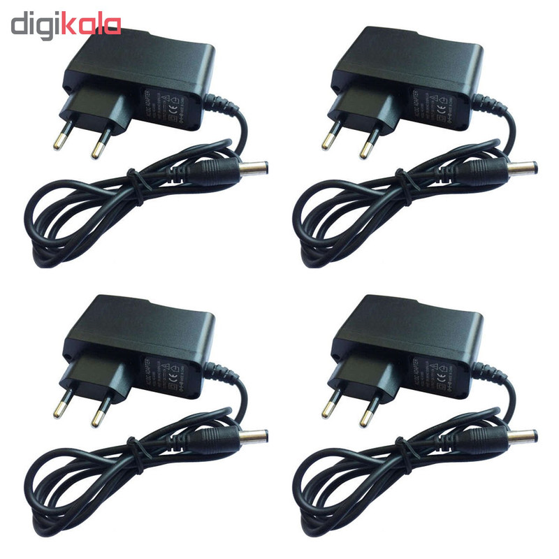 آداپتور 12 ولت 1 آمپر مدل HC-121000 بسته 4 عددی