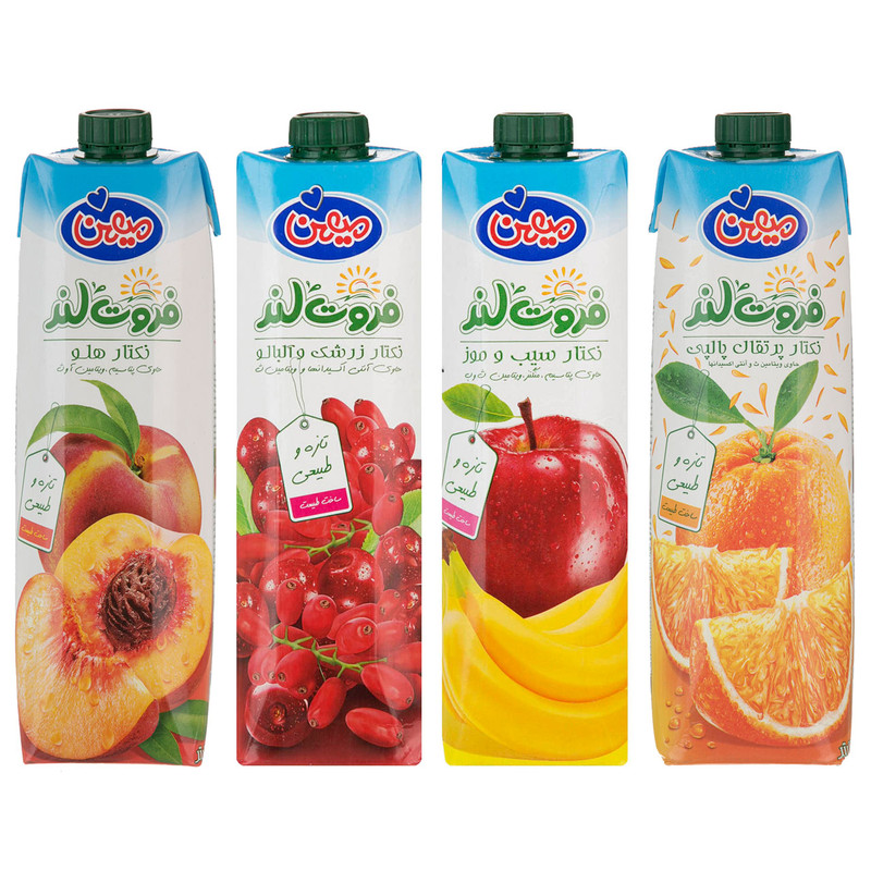 نکتار میهن حجم 1 لیتر بسته 4 عددی