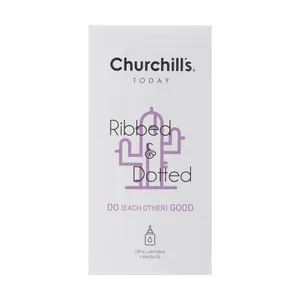 Churchills Ribbed And Dotted Condoms 12PSC