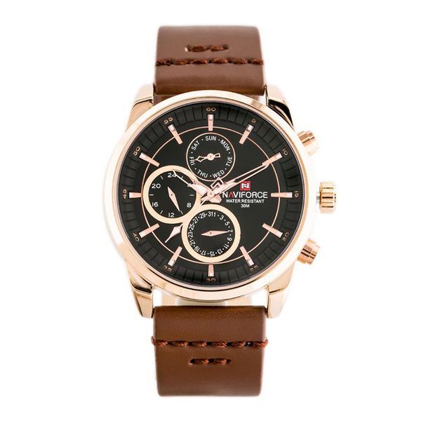 ساعت مچی عقربهای کوارتز مردانه نیوی فورس مدل NF9148-RGBDBN