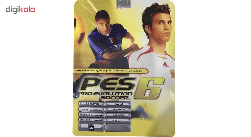 بازی PES6 PRO EVOLUTION SOCCER مخصوص PS2 بازی PES6 PRO EVOLUTION SOCCER مخصوص PS2