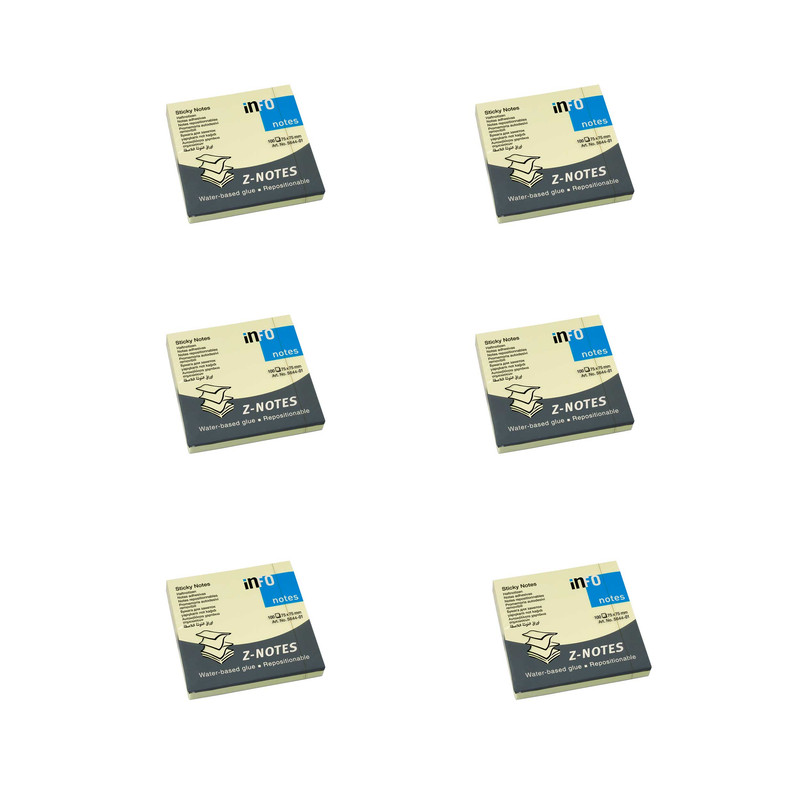 کاغذ یادداشت چسب دار اینفو مدل آکاردئونی 01-5644 بسته 6 عددی