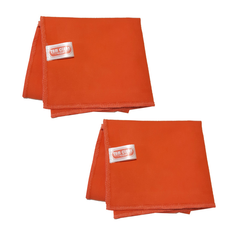 دستمال نظافت خودرو تام کلین مدل Tc-mfl200s بسته 2 عددی