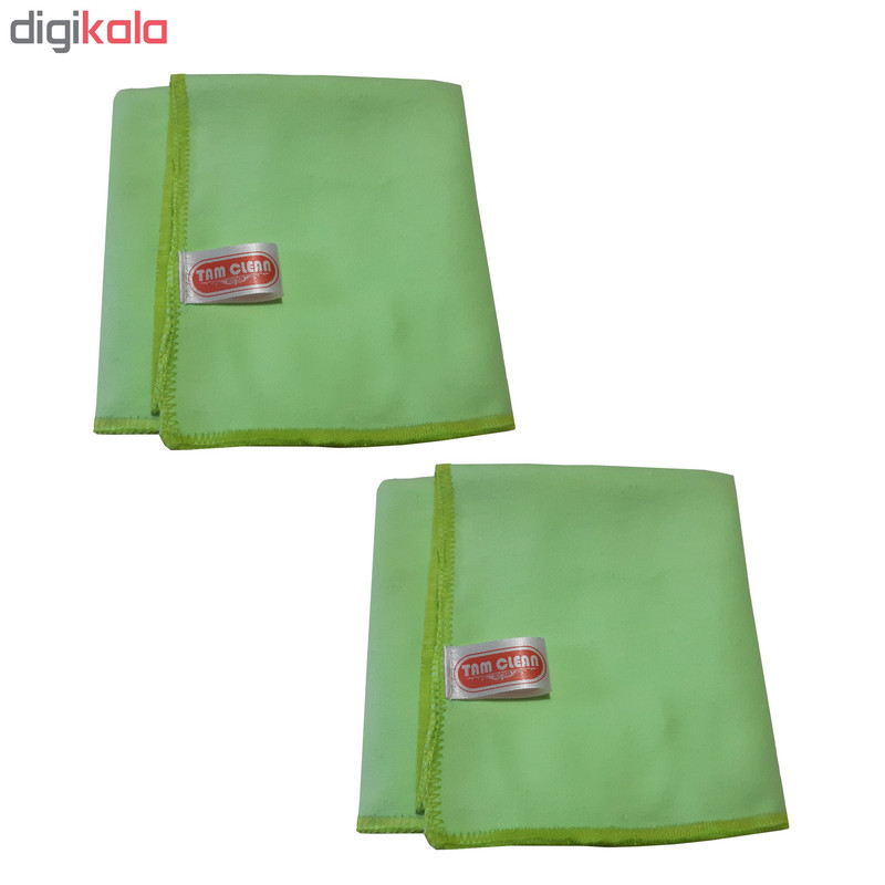 دستمال نظافت خودرو تام کلین مدل Tc-mfl200s بسته 2 عددی