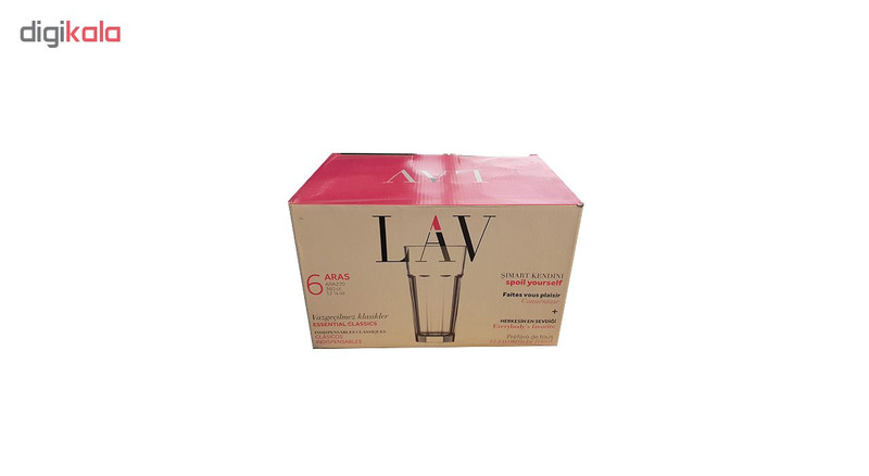 لیوان لاو مدل کازابلانکا بسته 6 عددی