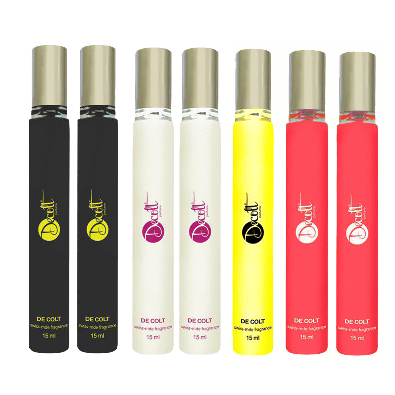 عطر جیبی دکلت مدل 127 حجم 15 میلی لیتر مجموعه 7 عددی