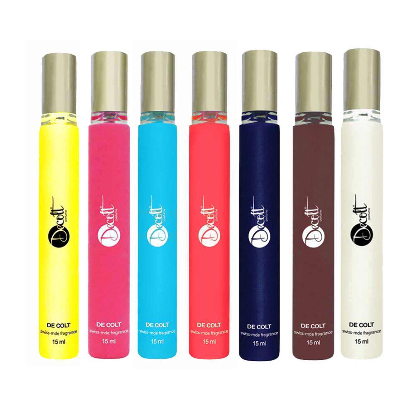 عطر جیبی دکلت مدل 133 حجم 15 میلی لیتر مجموعه 7 عددی