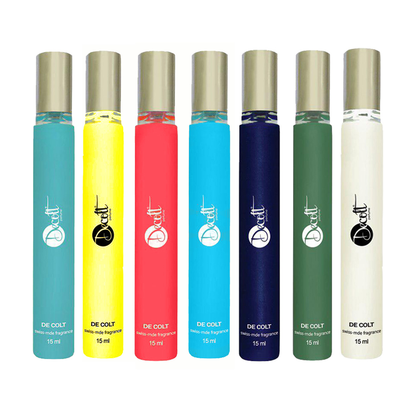 عطر جیبی دکلت مدل 135 حجم 15 میلی لیتر مجموعه 7 عددی