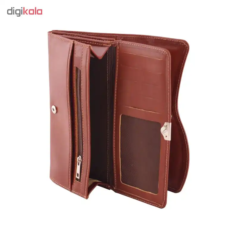 کیف پول زنانه چرم بارز مدل DM71