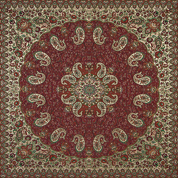 رومیزی ترمه رضایی طرح خورشید کد 9806