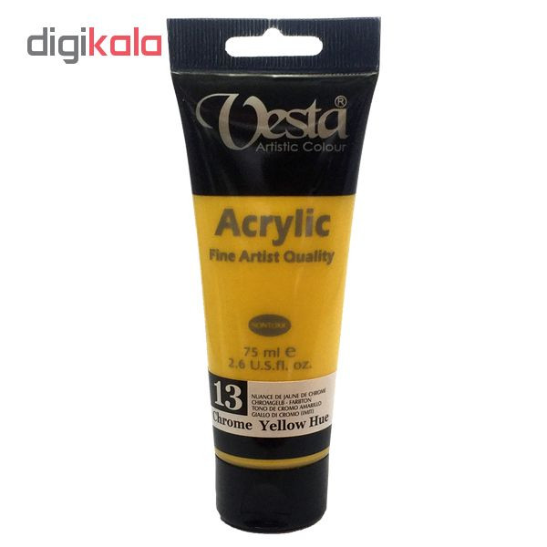 رنگ اکریلیک وستا مدل chrome yellow hue کد13 رنگ اکریلیک وستا مدل chrome yellow hue کد13