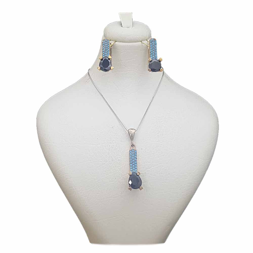 نیم ست نقره زنانه ترمه 1 مدل عثمانی کد OS025