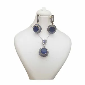 نیم ست نقره زنانه ترمه 1 مدل عثمانی کد OS026