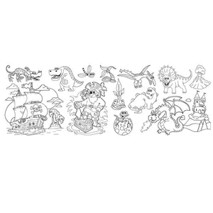 الگوی نقاشی اینفو طرح پسرانه مدل 08-8712
