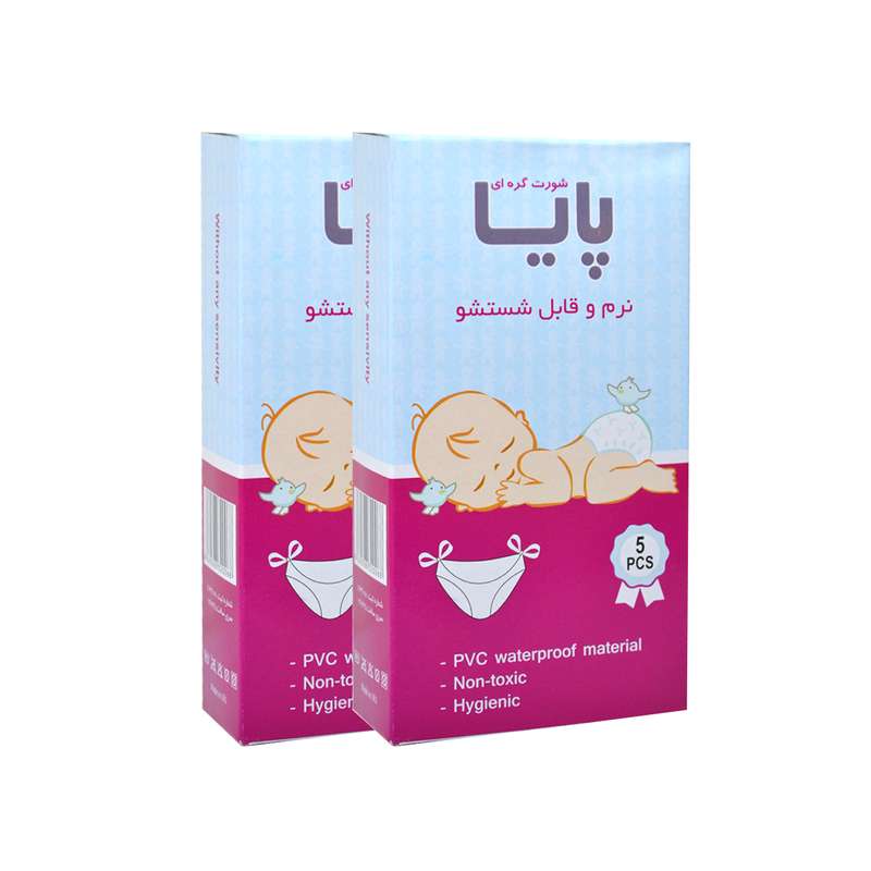شورت دو گره پایا مدل m2 بسته 2 عددی