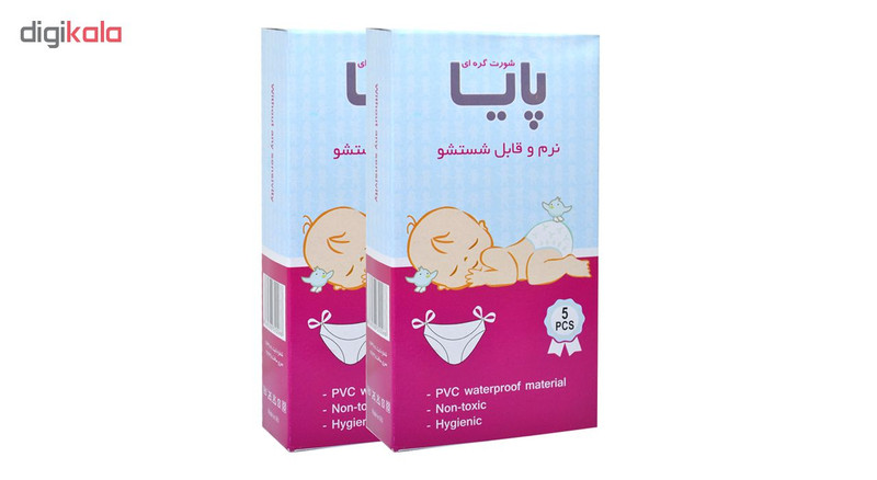 شورت دو گره پایا مدل m2 بسته 2 عددی