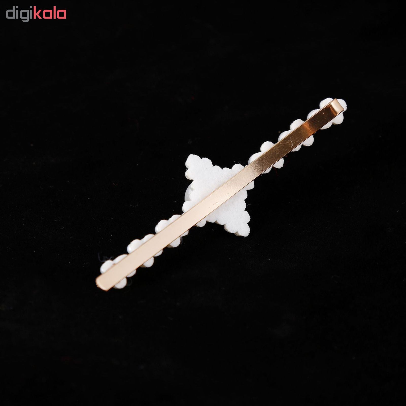 خرید اینترنتی با تخفیف ویژه گیره مو طرح مروارید کد F-4010
