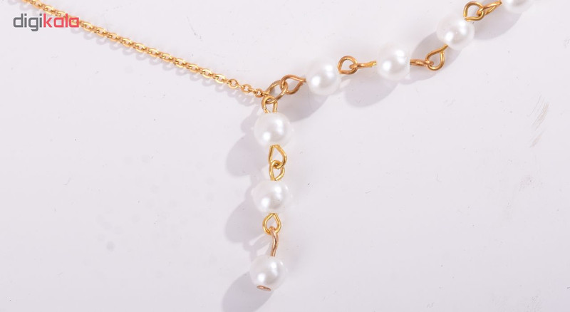 گردنبند زنانه طرح مروارید کد 00-61