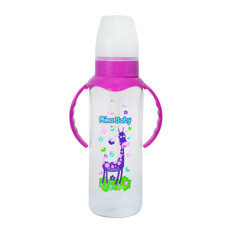 شیشه شیر مینا بیبی مدل p1 ظرفیت 240 میلی لیتر