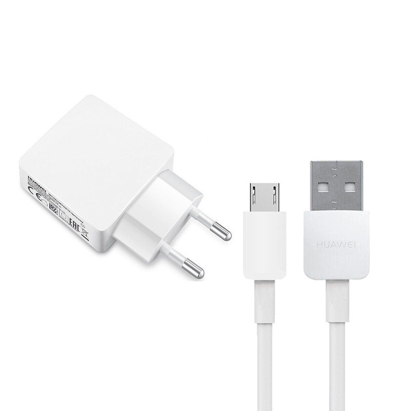 شارژر دیواری مدل HW-050200E3W به همراه کابل تبدیل microUSB
