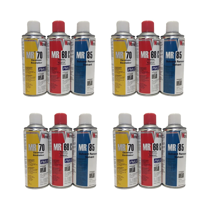 اسپری تست مایعات نافذ ام آر مجموعه 12 عددی