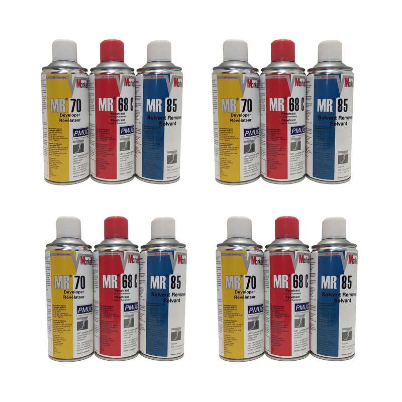 اسپری تست مایعات نافذ ام آر مجموعه 12 عددی