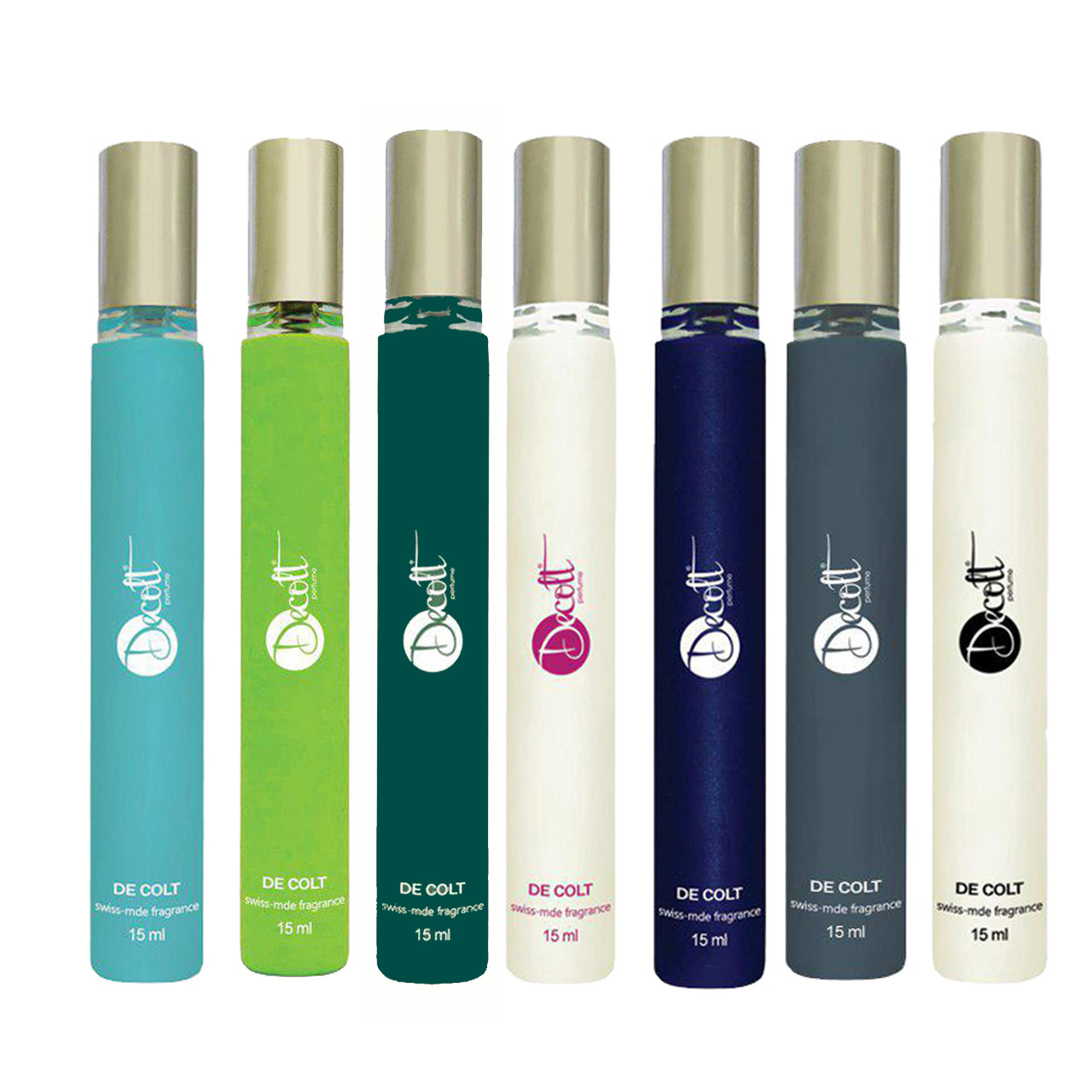 عطر جیبی دکلت مدل 145 حجم 15 میلی لیتر مجموعه 7 عددی