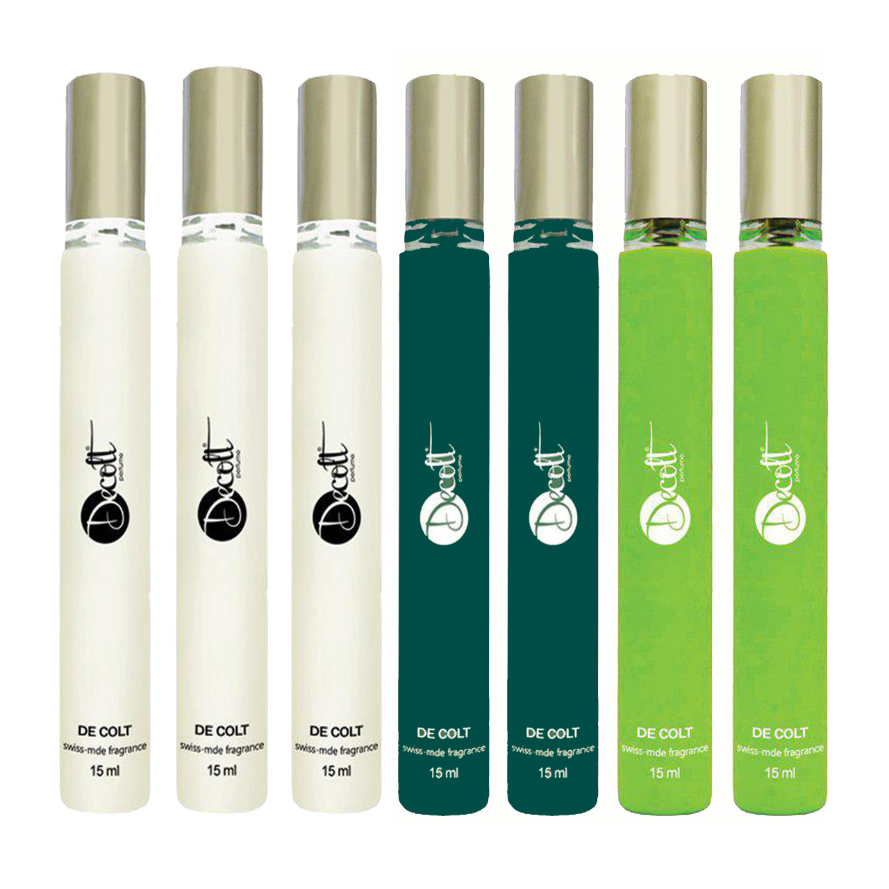 عطر جیبی دکلت مدل 149 حجم 15 میلی لیتر مجموعه 7 عددی