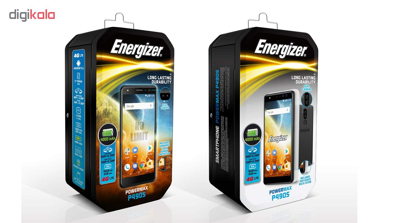 گوشی موبایل انرجایزر مدل Power Max P490S دو سیم کارت ظرفیت 16 گیگابایت