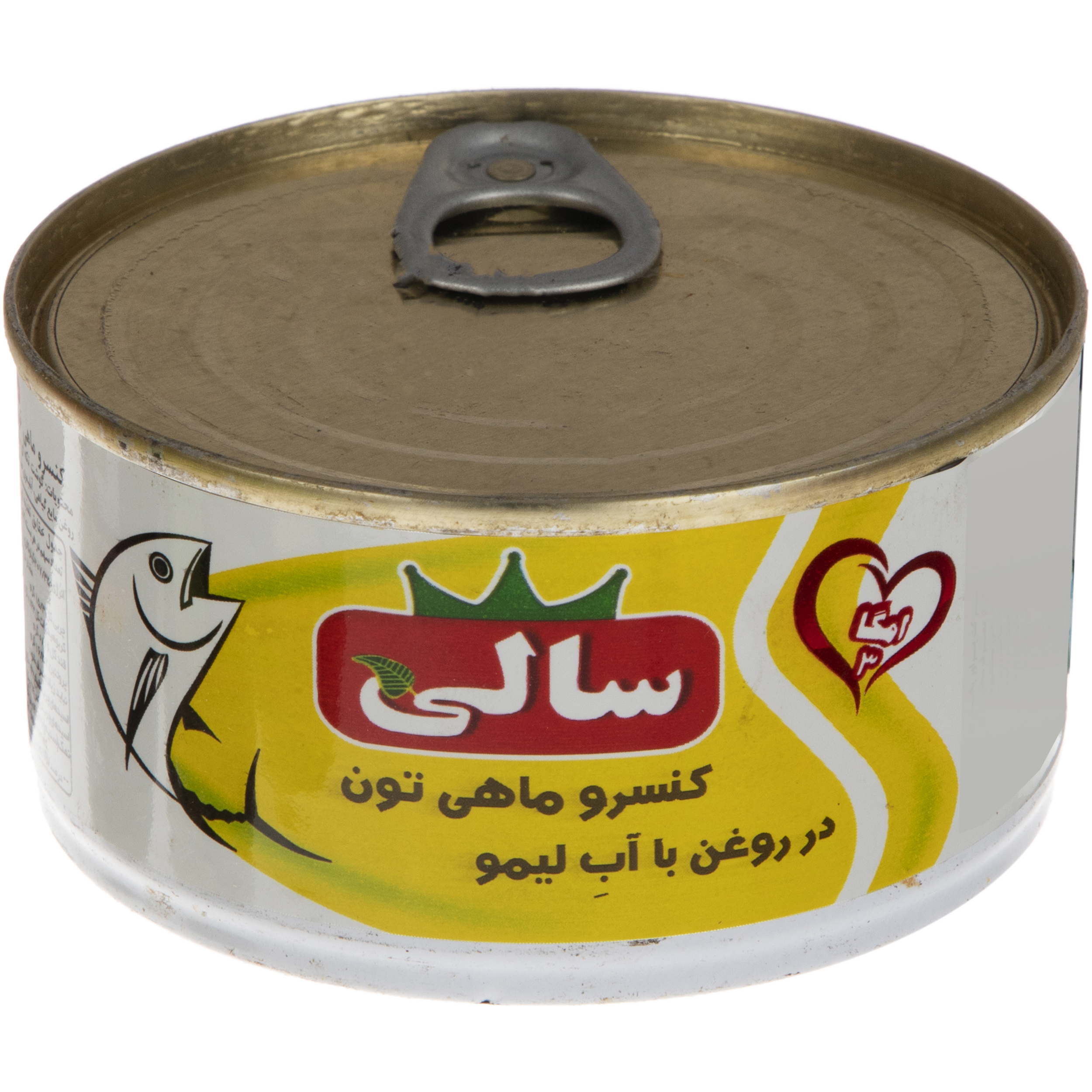 کنسرو ماهی تون در روغن با آب آبلیمو سالی مقدار 180 گرم