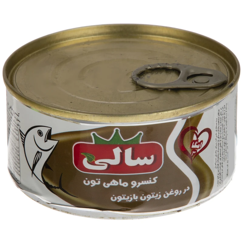 کنسرو ماهی تون در روغن زیتون با زیتون سالی مقدار 180 گرم