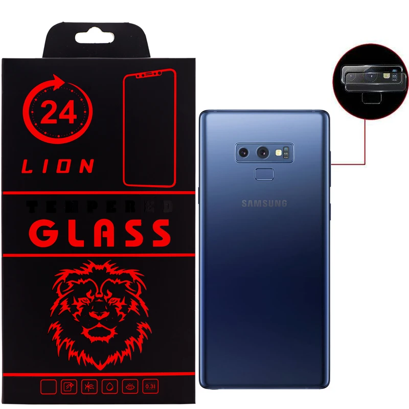 محافظ لنز دوربین لاین مدل RL007 مناسب برای گوشی موبایل سامسونگ Note 9 بسته 2 عددی