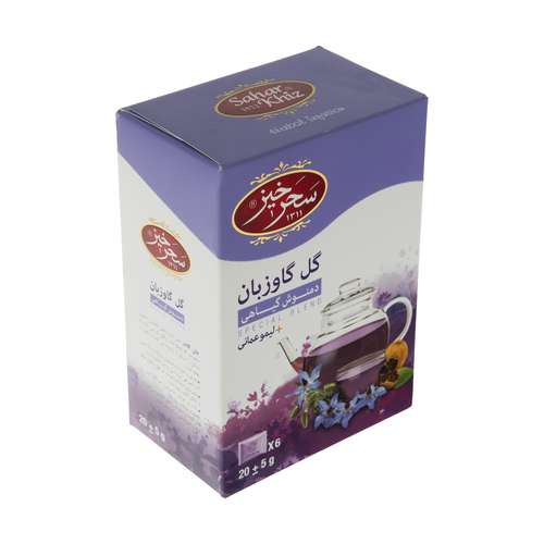 دمنوش گیاهی گل گاوزبان سحرخیز بسته 6 عددی