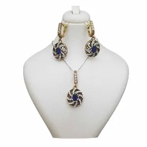 نیم ست نقره زنانه ترمه 1 مدل عثمانی کد OS045