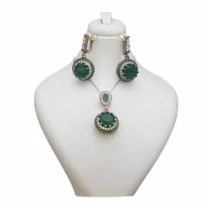 نیم ست نقره زنانه ترمه 1 مدل عثمانی کد OS049