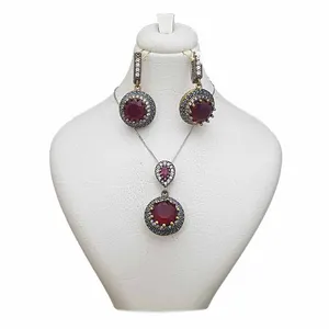 نیم ست نقره زنانه ترمه 1 مدل عثمانی کد OS051